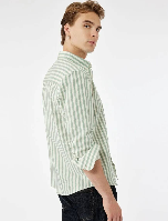 Resim Koton Erkek Uzun Kol Gömlek 6WAM60104HW