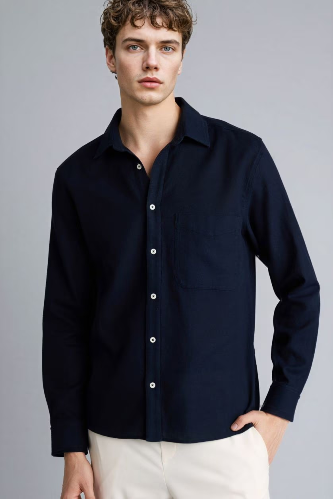 Resim Defacto Erkek Uzun Kol Gömlek G7021AX/NV82