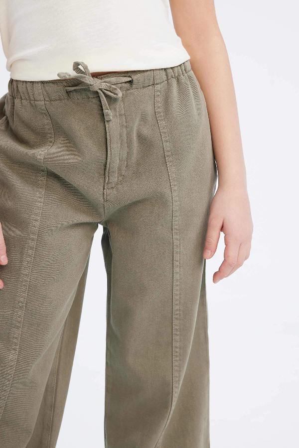 Resim Defacto Kız Çocuk  Kanvas Pantolon D7609A8/GN1156