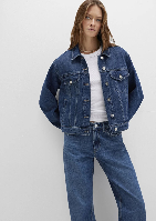 Resim Mavi Ruby Kadın Jean Ceket M1110505-90542