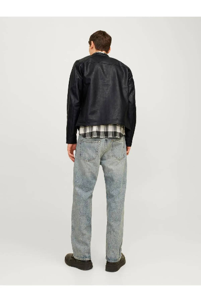 Resim Jack & Jones Jjedylan Clean Pu Jacket Noos Erkek Deri Mont ve Ceket 12261195