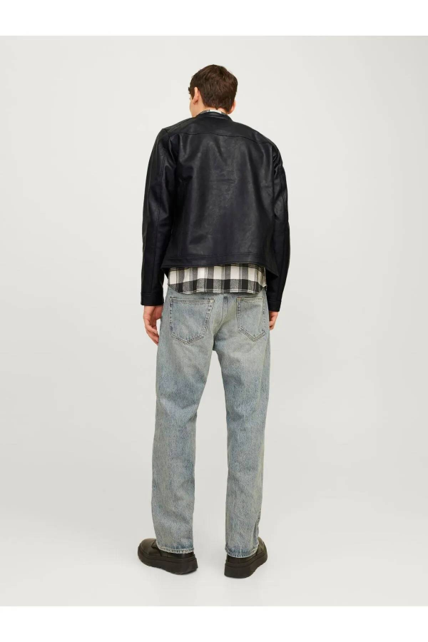 Resim Jack & Jones Jjedylan Clean Pu Jacket Noos Erkek Deri Mont ve Ceket 12261195