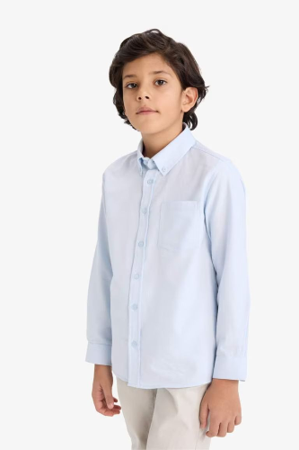 Resim Defacto Erkek Çocuk Uzun Kol Gömlek W3215A6/BE61