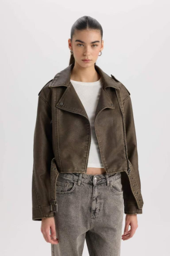 Resim Defacto Kadın Deri Mont ve Ceket B0545AX/BN390