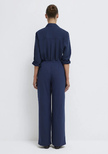 Resim Mavi Kadın Kanvas Pantolon M1011153-70497