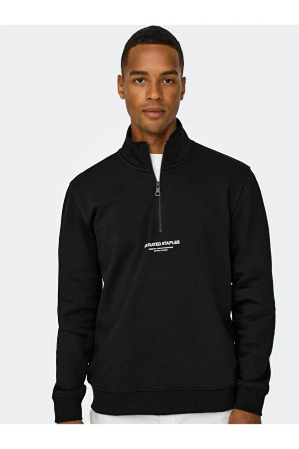 Resim Only & Sons Onscurated Reg Half Zip Sweat Noos Erkek Sweat 22030922