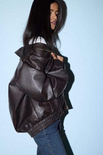 Resim Defacto Kadın Deri Mont G0644AX/BN530