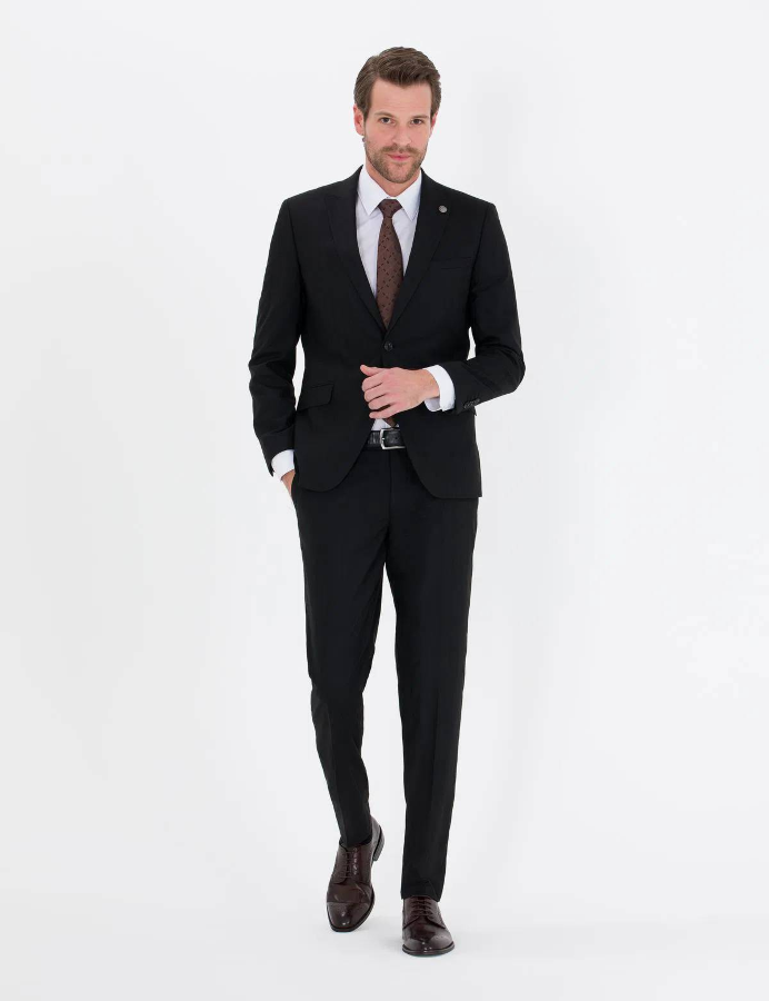 Resim TK1000600311 Erkek Slim  Kalıp Düz Takım Elbise