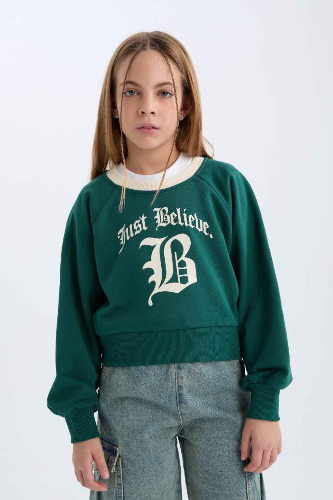 Resim Defacto Kız Çocuk  Sweat D7042A8/GN1116