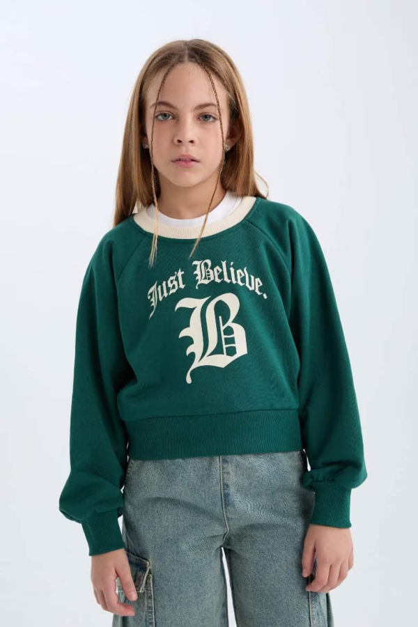 Resim Defacto Kız Çocuk  Sweat D7042A8/GN1116