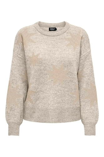 Resim Only Onlrosie Ls O-Neck Glitter Knt Kazak 15328250