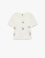 Resim Koton Kız Çocuk T-shirt 6SKG10107AK