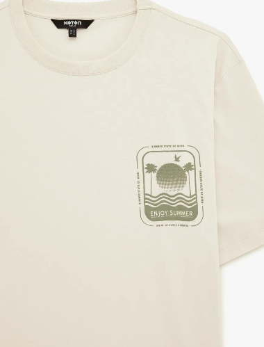 Resim Koton Erkek T-shirt 6SAM10018MK