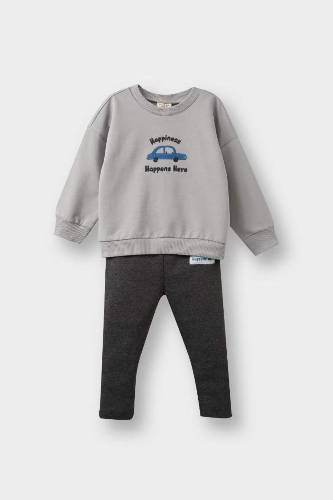 Resim Defacto Erkek Bebek  Sweat Takım F1594A5/GR52