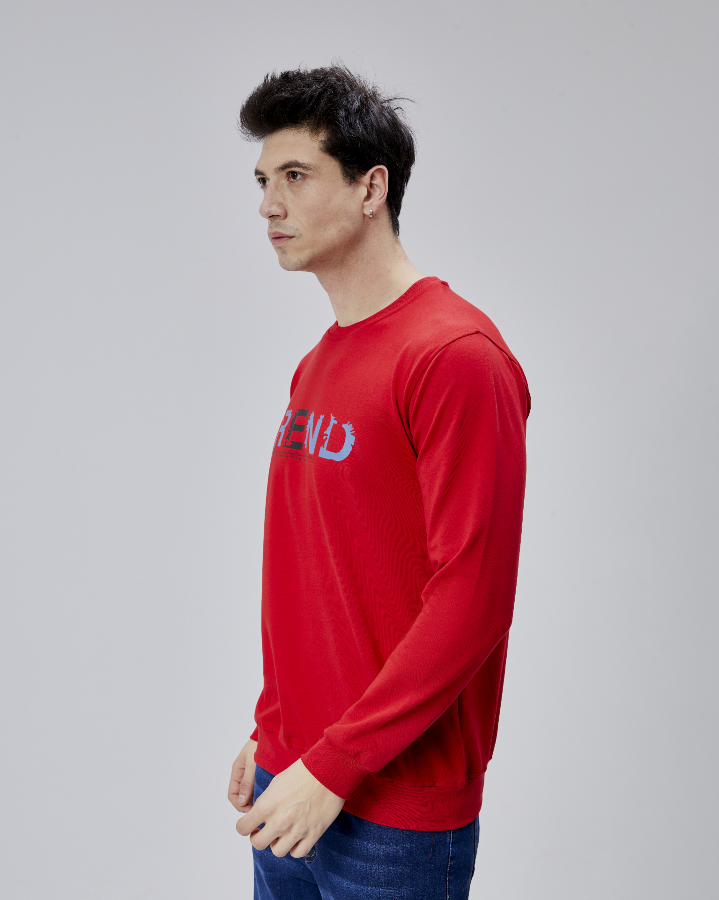 Resim Paul&More Erkek Sweat Trend Baskı 0 Yaka 2 İp