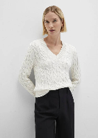 Resim Mavi V Yaka Kadın Kazak M1710720-70057