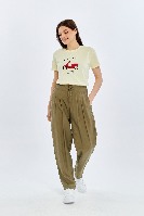 Resim Viole&More Kadın Kanvas Pantolon Yk04 Tensel