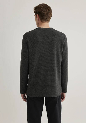 Resim Mavi Uzun Kol Penye Erkek Sweat M064622-26834