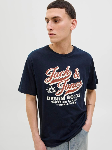 Resim Jack & Jones Jjelogo Tee Ss O-Neck 2 Col  Erkek T-Shirt 12279535