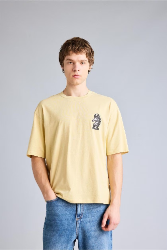 Resim Defacto Erkek T-shirt F8024AX/YL166