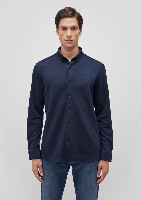 Resim Mavi Uzun Kol Erkek Gömlek M0211660-86415