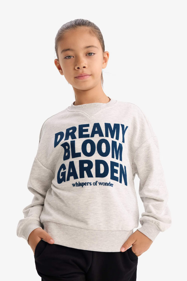 Resim Defacto Kız Çocuk Sweat G3801A8/GR85