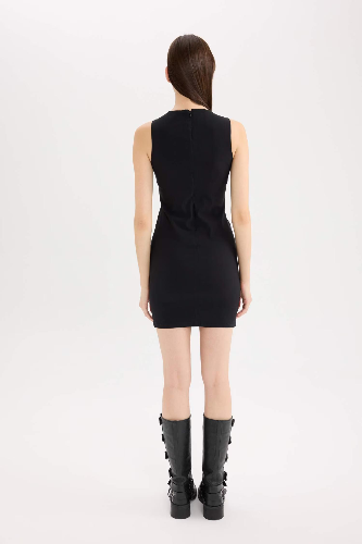 Resim Defacto Kadın Kısa Kol Elbise E3975AX/BK81