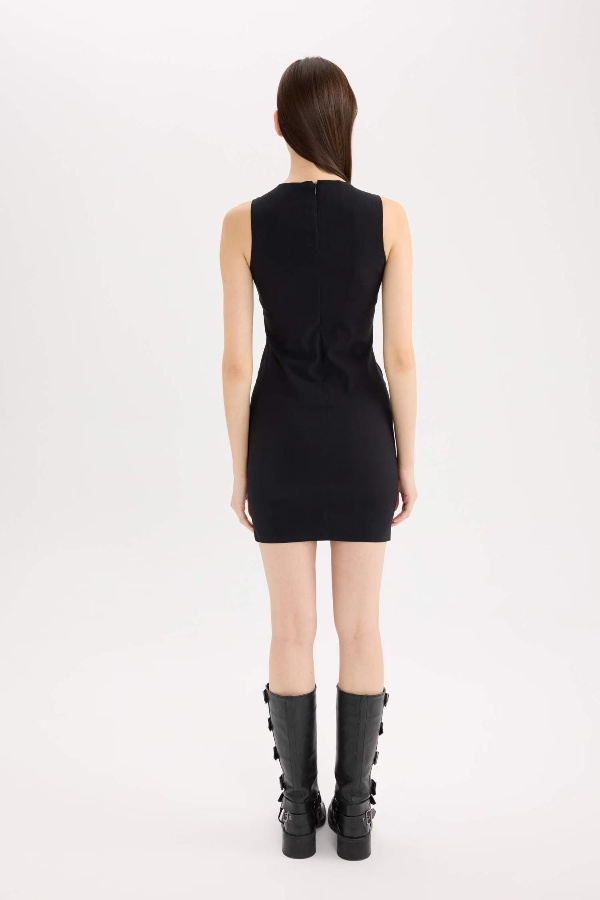 Resim Defacto Kadın Kısa Kol Elbise E3975AX/BK81