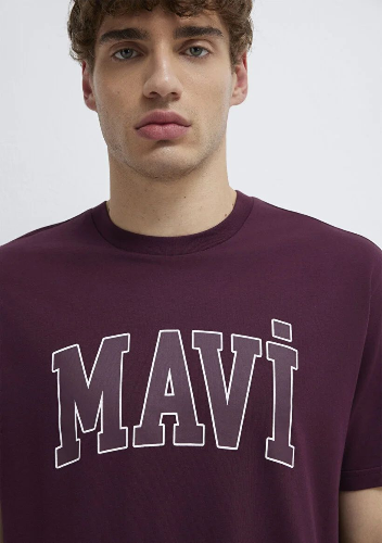 Resim Mavi Erkek T-shirt M0611711-70434