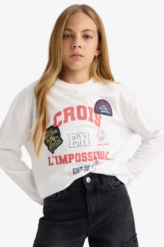 Resim Defacto Kız Çocuk  Sweat F7581A8/ER105