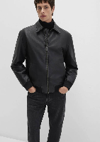 Resim Mavi Erkek Deri Mont M0110636-71379