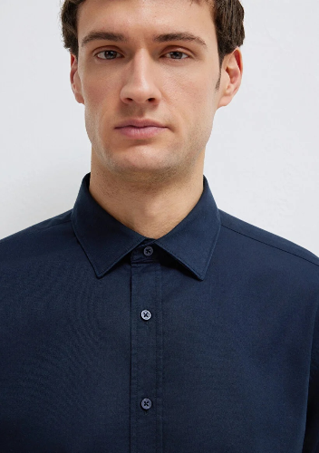 Resim Mavi Erkek Uzun Kol Gömlek M0211670-80872