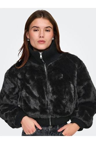 Resim Only Onlwicki Life Fur Rib Jacket Cc Otw Kadın Mont 15349157