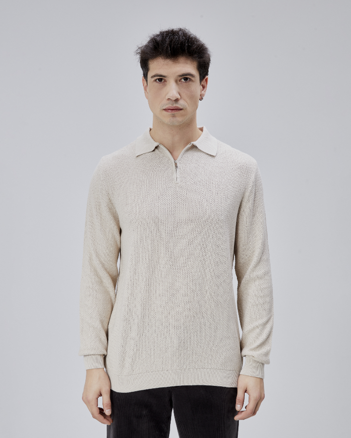 Resim Paul&More Erkek Triko Kazak 17271 Fermuarlı Polo