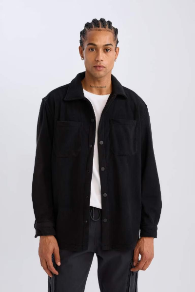 Resim Defacto Erkek Uzun Kol Gömlek A4782AX/BK81