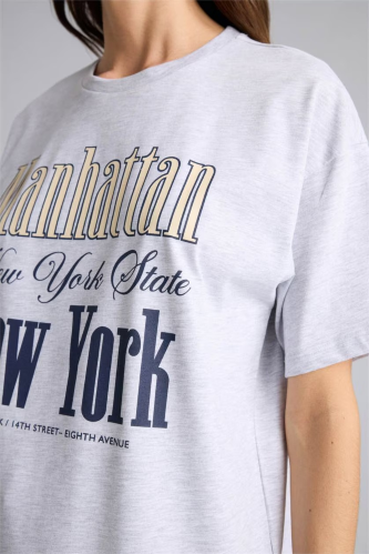 Resim Defacto Kadın T-shirt H1398AX/GR93