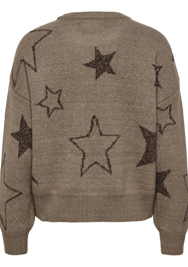 Resim Only Onlrosie Ls O-Neck Glitter Knt Kazak 15328250