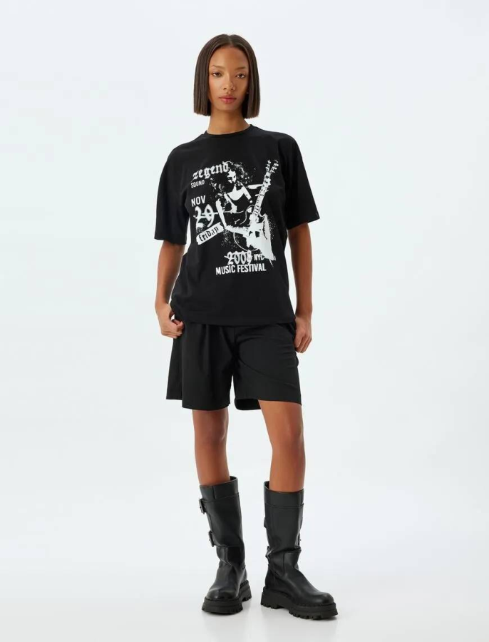 Resim Koton Kadın T-shirt 5SAL10072IK