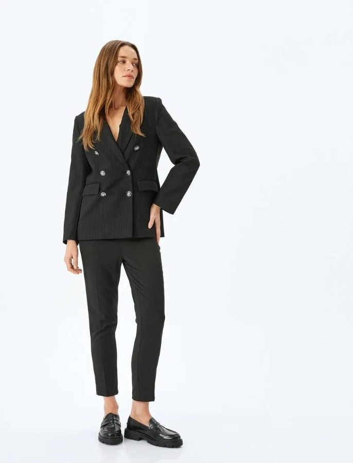 Resim Koton Kadın  Kanvas Pantolon 5SAK40039UW