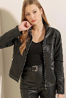 Resim Yenikoza Kadın Deri Mont ve Ceket