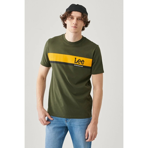 Resim Lee Erkek T-shirt L211918801 L211918 Grafik Logo