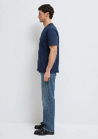 Resim Mavi Erkek T-shirt M0613156-70490