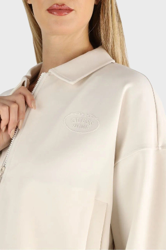 Resim Guess Athleisure  Kadın  Mont V6RQ17KD822-G9L9 Annıe Crop Full Zıp Jacket