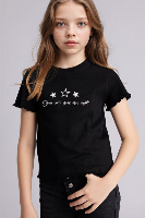 Resim Defacto Kız Çocuk T-shirt B6689A8/BK81