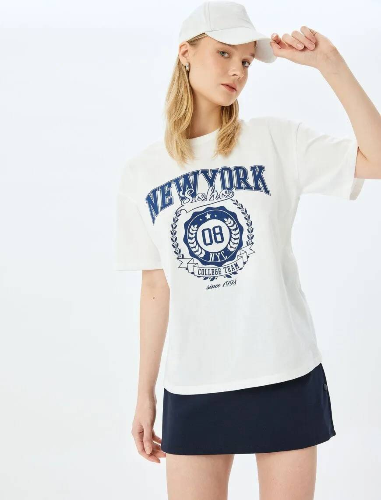 Resim Koton Kadın T-shirt 5SAL10230IK