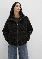 Resim Mavi Dik Yaka Kadın Mont M1110719-70219