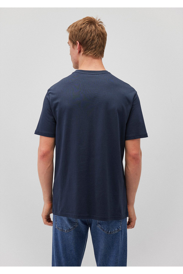 Resim Mavi Logo Nakışlı  Erkek Tişört M067074-33207