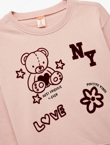 Resim Koton Kız Bebek Sweat 6Wmg10072Ak