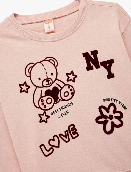 Resim Koton Kız Bebek Sweat 6Wmg10072Ak