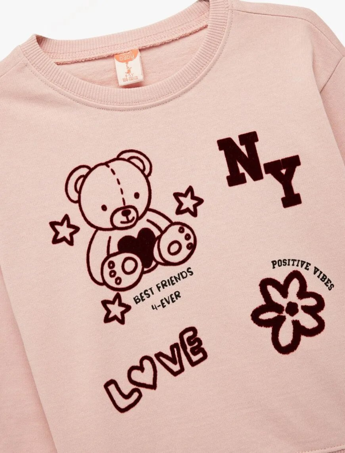 Resim Koton Kız Bebek Sweat 6Wmg10072Ak